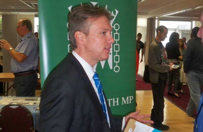 Henry Smith MP Preparing for the Crawley Jobs Fair