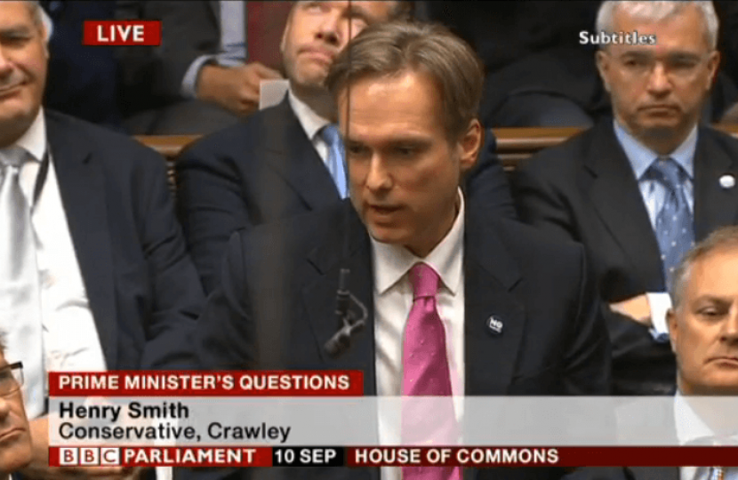 Henry Smith MP Calls for the Defence of our Union at Prime Minister's Questions