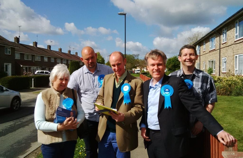 Henry Smith welcomes Dan Hannan MEP to Crawley