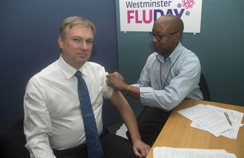 Henry Smith MP reminds those at risk of seasonal flu in Crawley to get flu vaccination