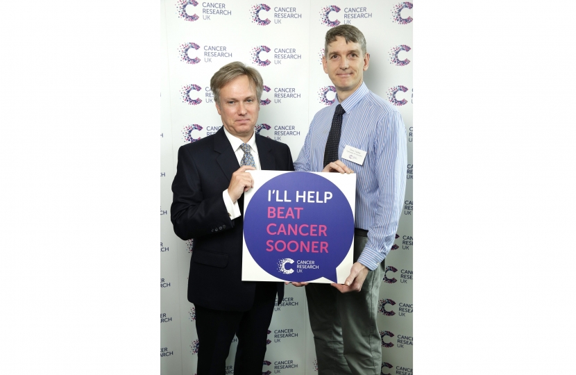 Henry Smith MP pledges to help beat cancer sooner