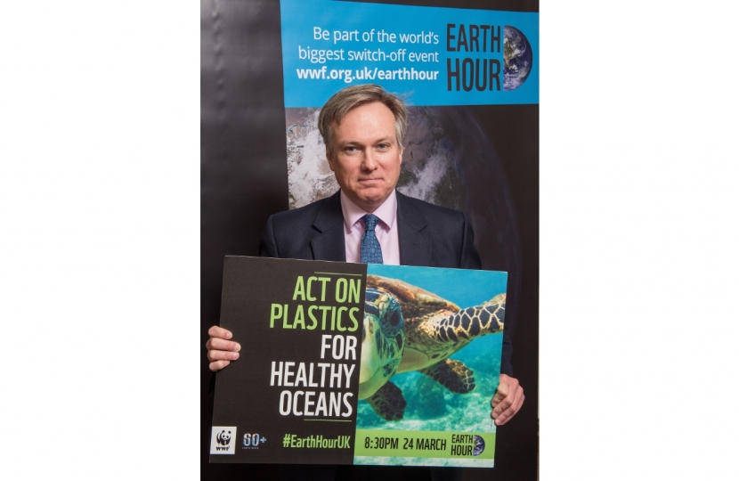 Crawley MP pledges to help protect the planet for Earth Hour 2018