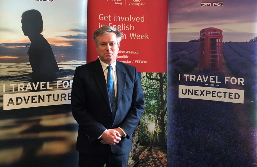 Henry Smith MP joins Visit Britain to promote tourism in Crawley