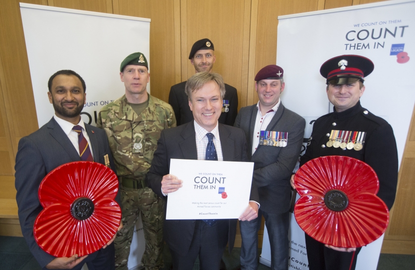 Henry Smith MP welcomes Census change to Count Armed Forces Community In