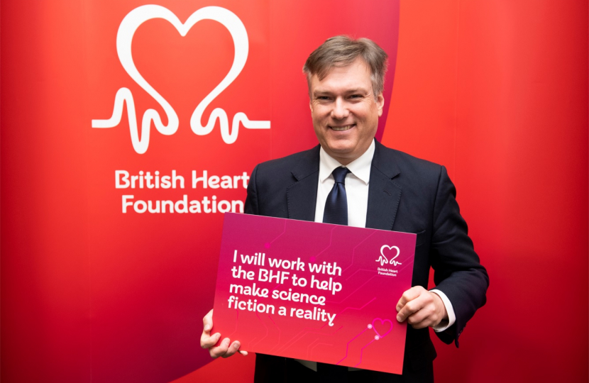 Henry Smith MP celebrates 60 years of life-saving British Heart Foundation research