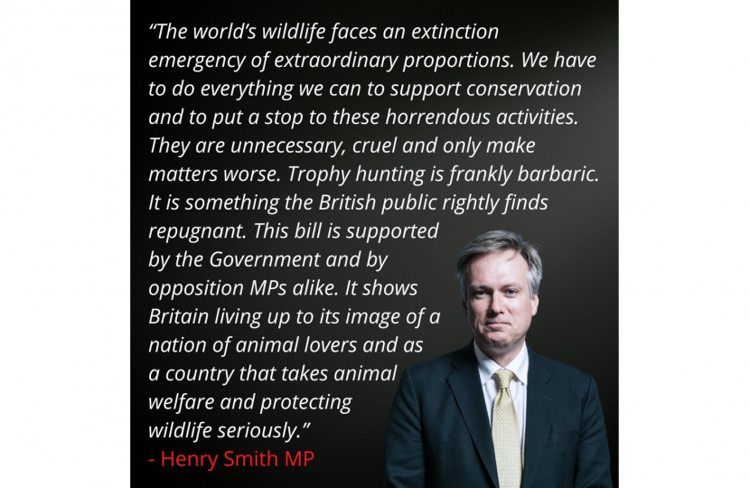 Henry Smith MP Daily Mirror article on Hunting Trophies (Import Prohibition) Bill