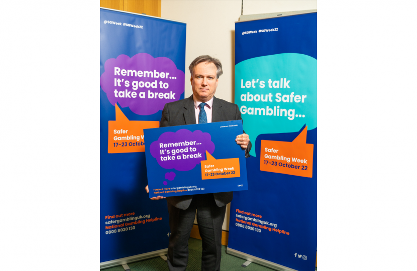 Henry Smith MP supports Safer Gambling Week 2022