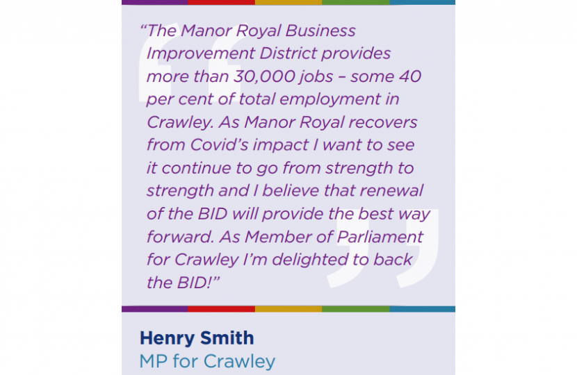 Manor Royal: Backing the BID