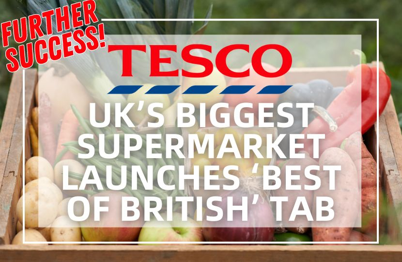 Tesco launch ‘Best of British’ section online in biggest success yet for campaign backed by Henry Smith MP