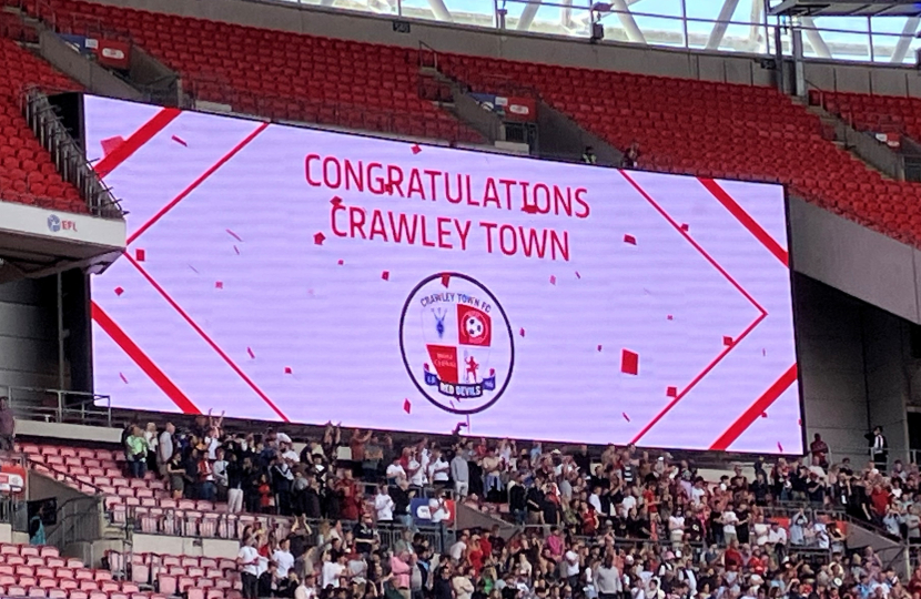 Crawley Town winning promotion at Wembley: football is about the fans