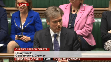 Henry Smith MP speech during the Queen's Speech Debate