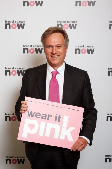 Henry Smith MP wears it pink for families affected by breast cancer