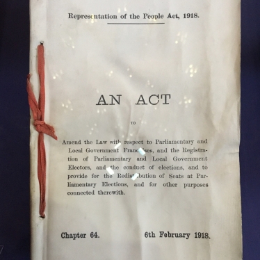 Henry Smith MP supporting Vote 100 campaign to mark centenary of women's suffrage