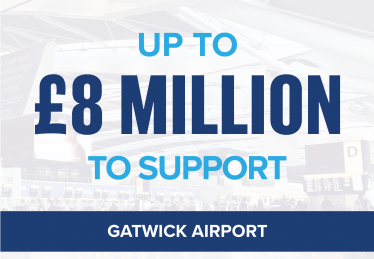 Gatwick Airport to receive £8 million Government grant to protect local jobs and bounce back after coronavirus