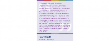 Manor Royal: Backing the BID