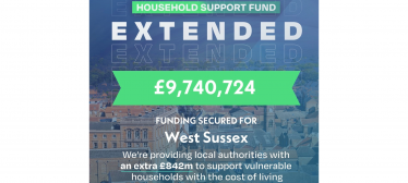 Henry Smith MP encourages Crawley families to check for local cost of living support during Household Support Fund Awareness Week