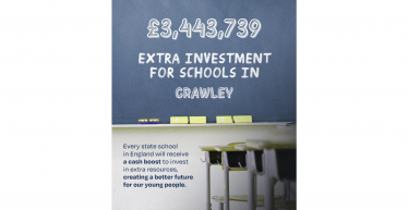 Henry Smith MP welcomes funding boost of more than £3.4 million for schools in Crawley